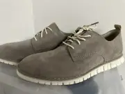 Men’s Size 13 Cole Haan ZeroGrand Gray Suede Lightweight Oxfords C31256