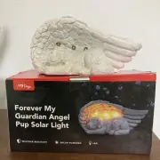 Dog Memorial Gifts. Forever My Angel Garden Solar Light. Pet Memorial Angel Wing