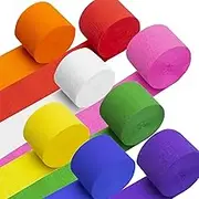 8 Crepe Paper Streamers Rolls, 656ft Value Pack of Rainbow Party Streamers for Party Decorations, Wedding Decorations, Birthday Decoration, Baby Shower Decoration