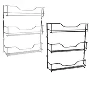 Entree 3-Tier Spice Rack (18 Bottle Capacity) - Black