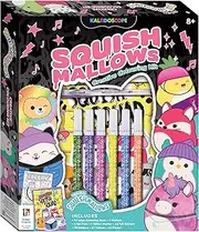 Super Squishmallows Colouring & Activity Kit - 64-Page Colouring Book with Markers, Stickers, Tattoo Sheet, and A3 Poster