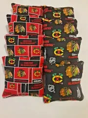 8 Cornhole Bag Set Corn Hole Chicago Blackhawks