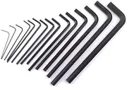 AIMALL 30PCS Hex Key Set Metric and Imperial Allen Wrench Kit, Long-Arm Design for Extended Reach and Torque, CRV Steel with Rust-Resistant Black Oxide Finish