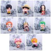 8PC One Piece Mini Figure Zoro Figurine Cute Peripheral Figure for Car & Home