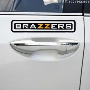 Hi 盛世百貨 BRAZZERS 車貼 精美防水貼紙 車貼 美式風格 反光材質（滿200元出貨）