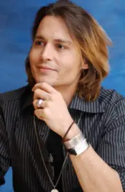 Johnny Depp at Secret Window P/C, Johnny Depp John Turturro Maria - Old Photo 14