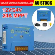 MPPT Solar Charge Controller 20A 12V 24V Auto Max PV 50V Solar Panels Regulator