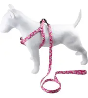 Step-In Dog Harness, Non-Restrictive 1/2 x 12 to 18-In. And Leash Combo XS Dog
