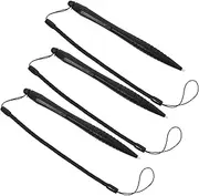 Generic 3pcs Resistive Screen Stylus Tablet for Tablet Stylus Phone Lanyard Tablet Drawing Pen Pens with Stylus Tips Lanyard Rope Anti Lost Lanyard for Pen Computer Pens Abs Black