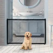 Pet Safety Mesh Fence Portable Folding Baby Safety Gate Install Anywhere N5P2