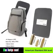 Adults Kids Bulletproof Backpack Ballistic Bullet Proof Insert Blocker Shield