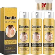 3Pcs Bee Venom Spray,Wart Removal Spray Skin Tag Removal Bee Venom Lymphatic Spray 0.67 fl.oz/20ml