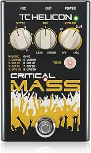 TC Helicon CRITICAL MASS Studio-Quality Vocal Stompbox for Large Group-Sound Effects