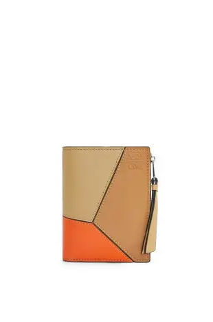 LOEWE短夾 Puzzle compact wallet in classic calfskin