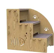 Dog Stairs for Small Dogs - Dog Sofa Climbing Steps | 3-Step Pet Kitten Ramp for Sofa | Dog Steps Wooden Kitten Wooden Stairs | Pet Ramps Stairs Dog Stairs Steps Suitable for Small Dogs, Cats