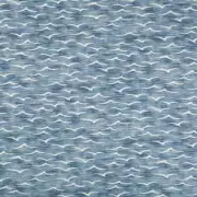 Kravet Wave Pattern Cotton Linen Print Fabric- Angelus / Pacific (50) 2.85 yds