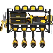 Power Tool Rack Organizer Heavy Duty Drill Holder Wall Mount 3 Layers