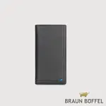 【BRAUN BUFFEL 德國小金牛】台灣總代理 戴普 14卡長夾-黑色/BF521-621-BK