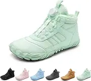 [LOSD] Barefoot Boots Kids, Footwear Barefoot Kids Boots, Waterproof Non-Slip Wide Toe Box Winter Hiking Boots Unisex