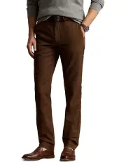 [Polo Ralph Lauren] Straight Fit Linen-Cotton Pant in Brown