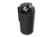 SAAS Oil Catch Can Tank Baffled Round Black Billet 500ml ST1003