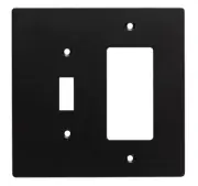 Hampton Bay W32736-FB Subway Tile Switch / GFCI Cover Plate Flat Black