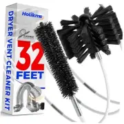 32 Feet Dryer Vent Cleaning Brush Kit, Lint Remover,Fireplace Chimney