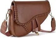 [Yaopeing] Saddle Shoulder Bags for Women,Trendy Small Crossbody Bag,PU Leather Clutch Purse Underarm Handbag Satchel HandBag