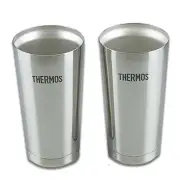 Thermos JMO-GP2 Vacuum Insulated Tumbler Set of 2 Silver 13.5 fl oz (400