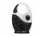 Shower Radio Waterproof AM FM Radio Portable Radio Lightweight Mini Speaker-Black