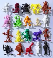MONSTERS DISVENDA ✱ 20 Complete Set Dunkin Figures Premium ~ 1984 - RARE