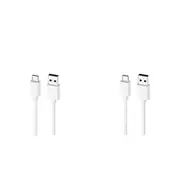 2PK Moki USB-A to USB-C SynCharge Cable 1M iPhone/Android Classic White