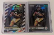 (2) Terry Bradshaw 2024 PANINI PRIZM SILVER & RWB PRIZM PARALLELS #246 STEELERS