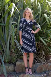 Primitive Wrap Dress--REB-010-08-PRI