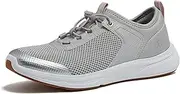 [Lands' End] Slip On Water Sneakers for Women with Quick Dry Mesh, Lightweight Sport Womens Water Shoes with Drainage Holes for Beach or Pool, Black or Silver, Adult Size 6-11 Water Shoes for Women
