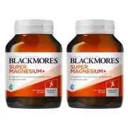 2x Blackmores Super Magnesium+ 100 Tablets High Dose 305mg Muscle Cramps Plus