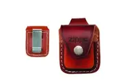 Zippo Brown Leather Pouch With Clip