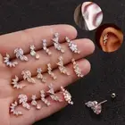 Zircon Stone Cartilage Earring Tragus Helix Cartilage Piercing Ear Stud