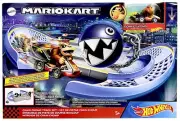 Mario Kart Hot Wheels Chain Chomp Track Set W/ Donkey Kong Die-Cast Vehicle NEW