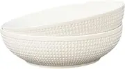 [QIXIAOTOUQI] 10" Large Serving Bowls, 78 OZ Salad Bowls,Set of 2 Large Mixing Bowls Porcelain Salad Bowls for Kitchen, Set for Soup, Salad, Ramen and Fruit, Dishwasher Microwave Safe