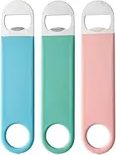 JXS 3 Pack 7" Heavy Duty Stainless Steel Flat Bottle Opener, Well-Made Long Neck Bottle Opener