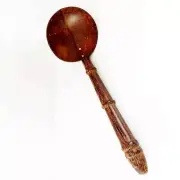 Rice Spoon Coconut Shell Spoon Curry Eco Friendly Wood 100% Handmade Ceyloan