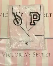 Victoria’s Secret Flannel Short Pajama Set 2 Piece Pj Set Pretty Pink Plaid S
