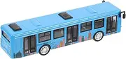 KOMBIUDA Educational Bus Model Car Toy for Boys and Girls Pull Back City Bus Toy for Boys