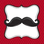 Creative Party Madness Moustache Napkins (Pack of 16) (UK Size: One Size) (Red/White/Black)