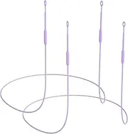 Earplug Lanyard [2 pcs] with Magnetic Tug-Resistant Safety Cord, Flexible Silicone Lanyard with Most Earplugs with Removable Tips Compatible(Light Purple)