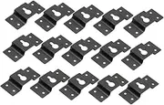 15pcs Speaker Rear Hook Wall Mount Shelves Surround Bookends Hooks for Hanging Heavy Duty Bar Plafond Sound Stand Clamp Mount Heavy Duty Hooks Ties Mounting Muffler Wire Black Iron