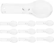 jojofuny 10pcs Portable Handheld Magnifier for Reading Lightweight Optical Magnifying Glass for Seniors and Image for Nature Exploration and Repairs