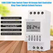 40 Groups School/Factory Bell Controller 1 Second Interval Ring Timer Switch TOP