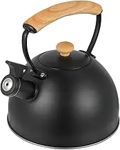 Zerodeko 1Pc Kettle Thickened Household Teakettle for Gas Induction and Electric Cookers Black with Random Spout Color Safe and Reliable Boiling